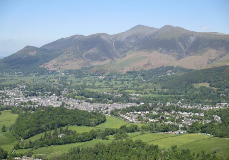 Keswick and Skiddaw by Antiquary via Wikimedia Commons